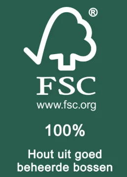 FSC 100% Certificaat - Hout uit goed beheerde bossen